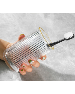 Mouthwash cup with a high barrel