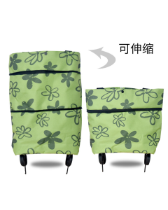 Shopping bag printed wheels