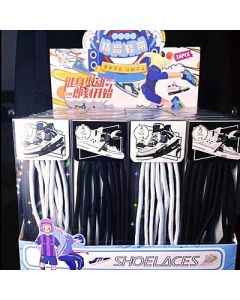 Shoelaces Haopai black white color