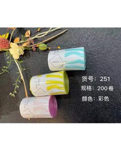 Garbage bag, flat mouth, color, thickened, dot-break type, 200 rolls/carton