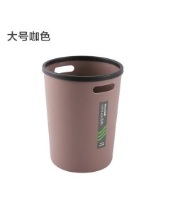 Trash can with pressure ring