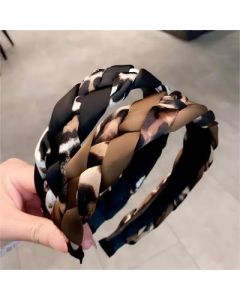 Vintage leopard print headband, toothed, non-slip, broken hair, finishing, pressed hairpin, hair accessory