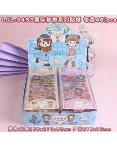 Sticker LGL-9453 Interstellar Dream Series 60/box 40boxes/pcs