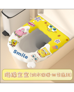 Toilet seat sponge bag
