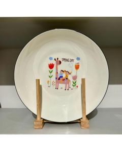 Chinese Vintage Ceramic Plate 8.3 inch