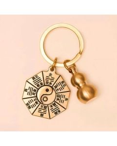 Brass gourd keychain pendant Handmade