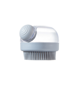Bath brush: Press and dispense