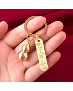 Brass hoist keychain pendant VI C0-1-3