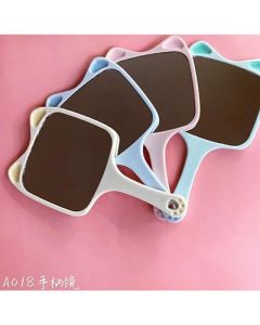 Handheld mirror Cute pet animal handle makeup mirror