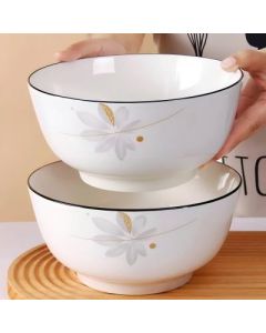 Ceramic instant noodle bowl soup bowl 7 inch thickened