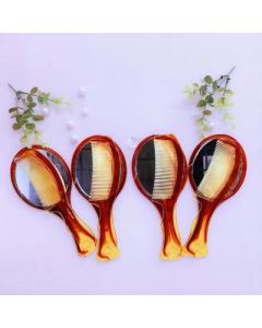 Cosmetic mirror comb set Beef tendon handle 60 sets/carton