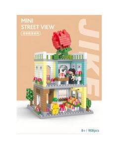 Micro Particle Assembled Building Blocks JK-JM012 Mini Street View Flower Shop Series 80boxes/ctn