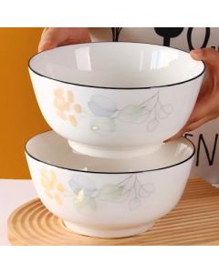 Ceramic instant noodle bowl soup bowl 7 inch thickened