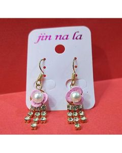 Long tassel earrings stud earrings in candy color