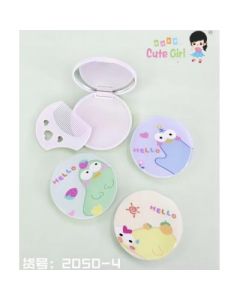 Folding mirror comb set 2050 round