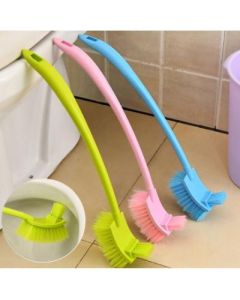 Cleaning brush, long handle, multi-angle, wall-mounted