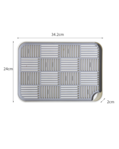 Double-walled drain tray plastic