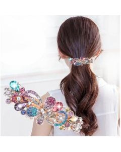 Hair accessory hairpin rhinestone spring clip