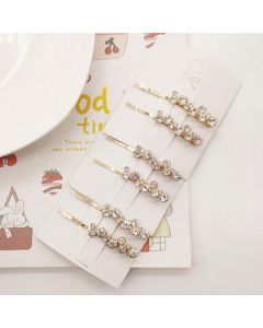 Korean version of the slotted rhinestone hairpin