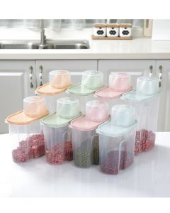 Sealed jars of cereals 