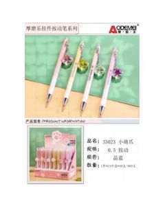 Press the pen small claw 0.5 crystal blue Momolle pendant