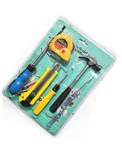 Screwdriver, wallpaper, knife, hammer, 3 meters, ruler, 7 pieces, 70 sets/carton
