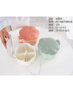 Four-compartment cat's paw spice box YDL-8323