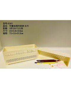 Storage box can be stacked with rectangular hollow 120/box