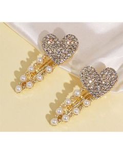 2 rhinestone hairpins