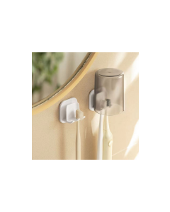 Wall-mounted toothbrush holder