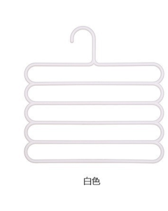 Trouser hanger with five layers