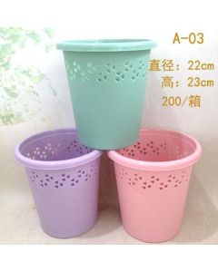 Plastic trash can 200/piece