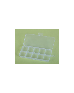 Jewelry box with transparent compartments