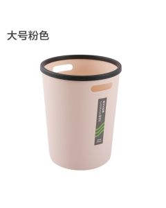 Trash can with pressure ring