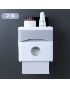 Tissue box double-layered