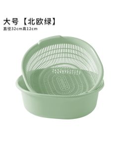 Washing basket is double-layered