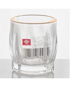 Shot glasses JSK-13800-1 Clear glass with a thick bottom with gold edges