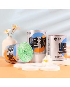 Garbage bag: 200 rolls/carton, thickened flat mouth, large capacity