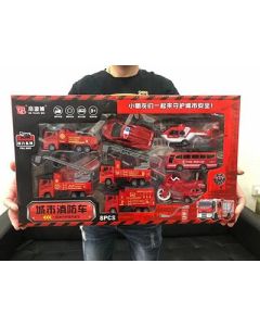 City Fire Truck Gift Box Pull Back 168-409