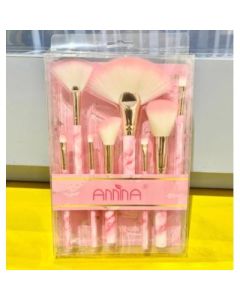 Contouring pack of 8 loose powder brushes, highlighter brushes, makeup brushes, and soft brow brushes 