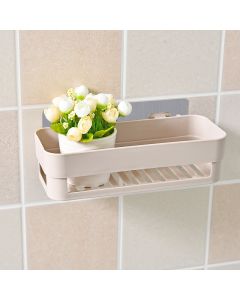 Seamless shelves in the bathroom