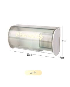 Toothbrush holder with cover to protect against dust