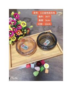 Glass ashtray 36pcs/piece grey