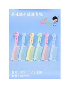 Soft Silicone Cartoon Styling Comb 20/pk