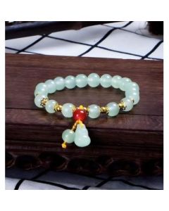Imitation crystal glass bracelet imitation white jade green jade bracelet Autumn antique Hanfu bracelet