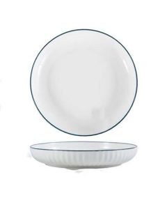 Porcelain cutlery round plate 8 inches