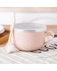 Instant noodle bowl with lid