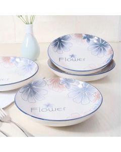 Fruit plate 7.1 inch full-color ceramic plate