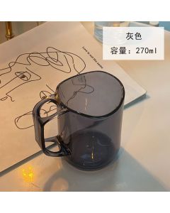 Toothbrush cups with curved mouths