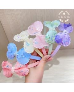 Children's headbands with tooth non-slip bow headbands